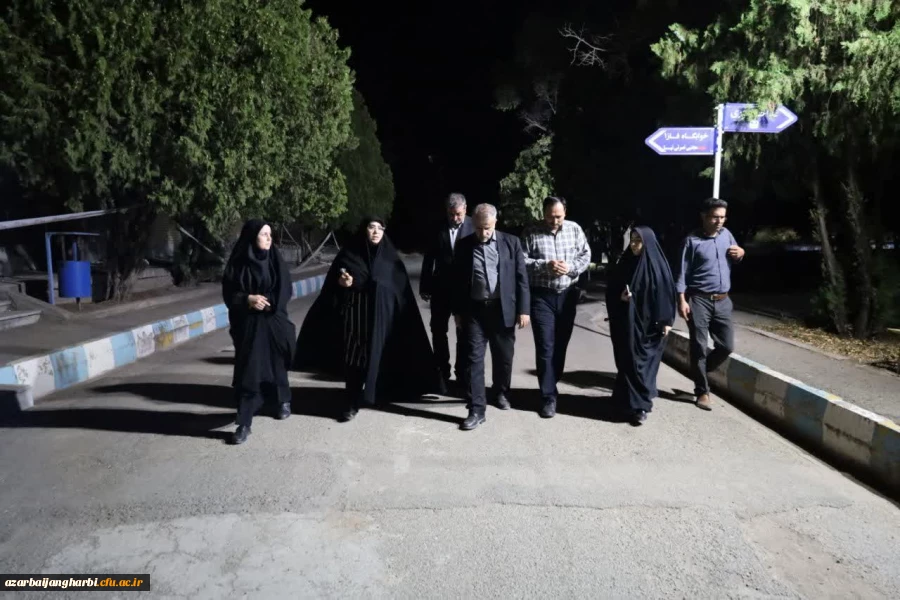 بازدید شبانه مدیرکل آموزش و پرورش استان از دانشگاه فرهنگیان شهید مطهری خوی 2