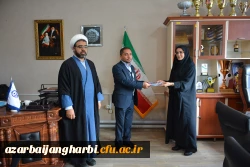مراسم معارفه رئیس دانشکده علوم انسانی دانشگاه فرهنگیان آذربایجان غربی ظهر امروز برگزار شد. 2