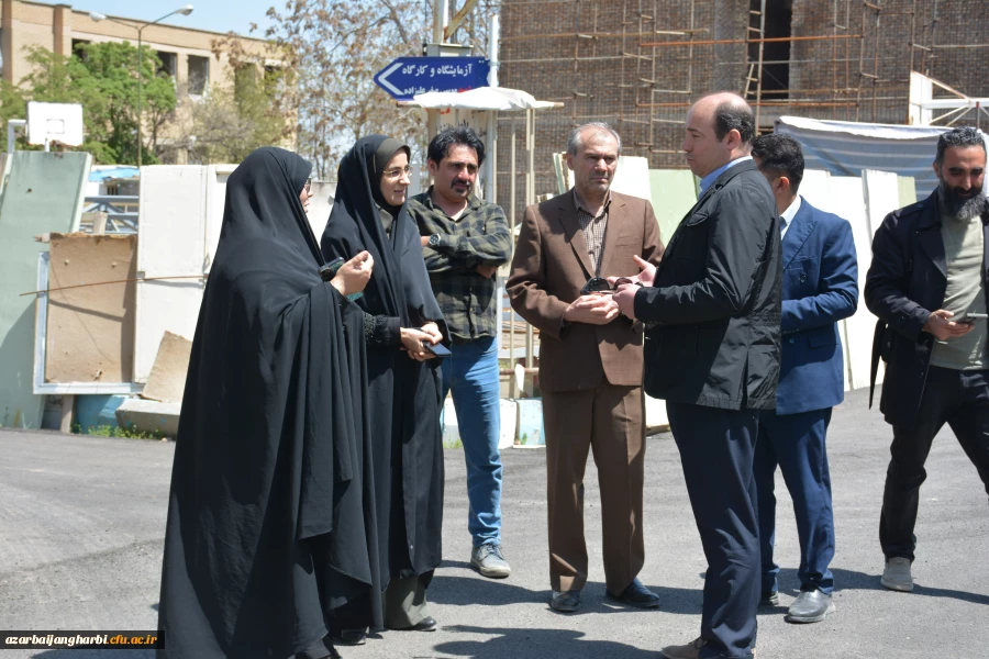 سرپرست دانشگاه فرهنگیان آذربایجان غربی از پروژه مقاوم سازی خوابگاه های واحد خوی بازدید کرد  14