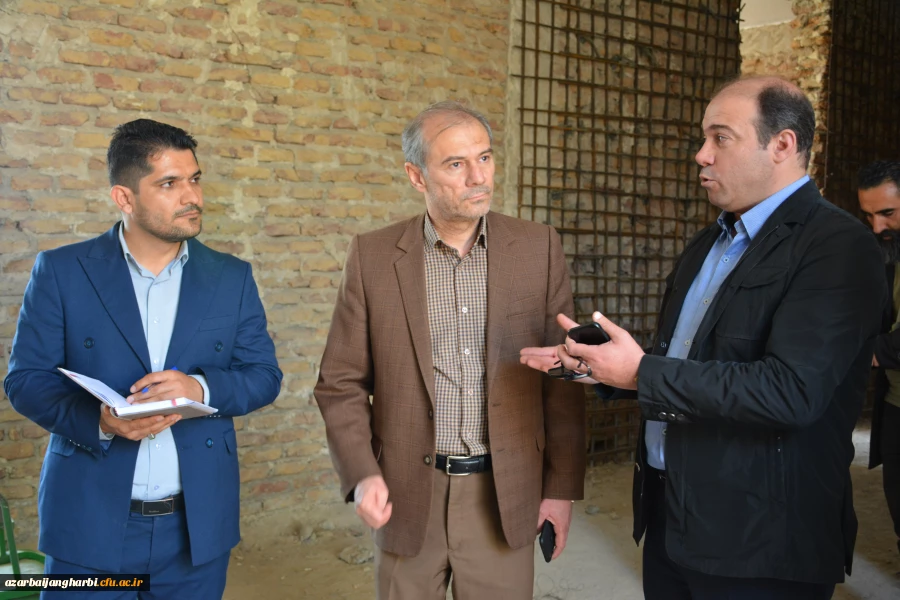 سرپرست دانشگاه فرهنگیان آذربایجان غربی از پروژه مقاوم سازی خوابگاه های واحد خوی بازدید کرد  18
