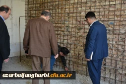 سرپرست دانشگاه فرهنگیان آذربایجان غربی از پروژه مقاوم سازی خوابگاه های واحد خوی بازدید کرد  9