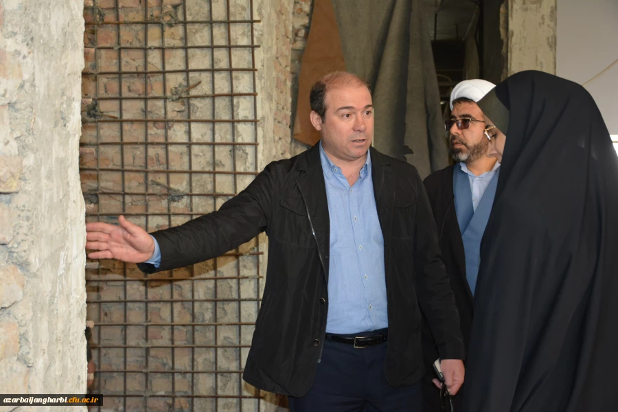 سرپرست دانشگاه فرهنگیان آذربایجان غربی از پروژه مقاوم سازی خوابگاه های واحد خوی بازدید کرد  11