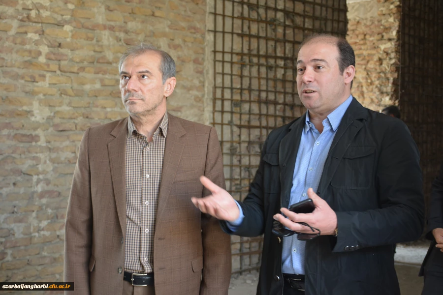 سرپرست دانشگاه فرهنگیان آذربایجان غربی از پروژه مقاوم سازی خوابگاه های واحد خوی بازدید کرد  14